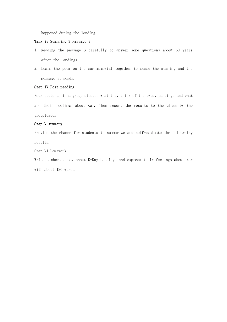 高中英语 module 6 Vocabulary and Reading教案 外研版选修6_第3页