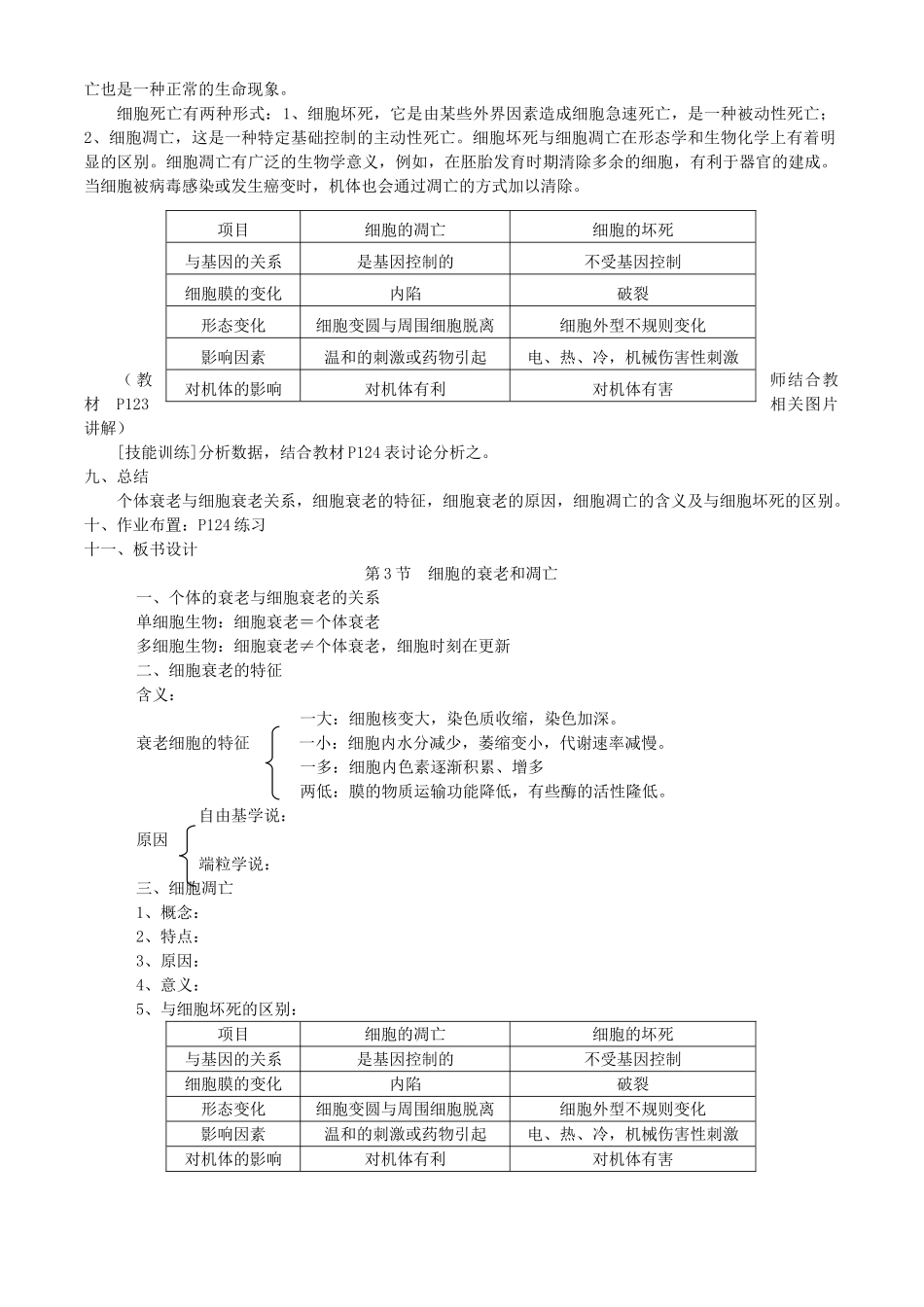 第六章第3节  细胞的衰老和凋亡_第2页