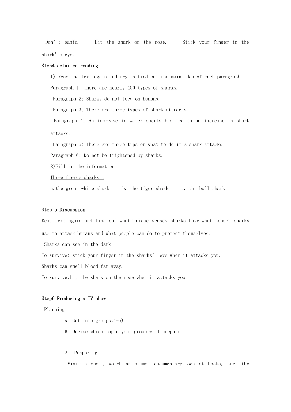 高中英语 Unit 1 The world of our sense-project精品教案 牛津译林版必修3_第2页