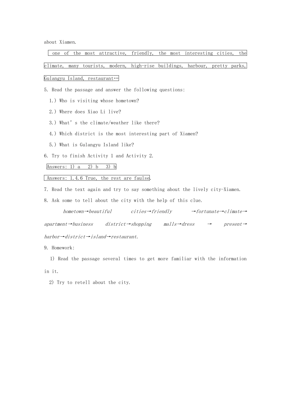 高中英语 Module 4 A Social Survey-My Neighbourhood教案1 外研版必修1-外研版高一必修1英语教案_第2页
