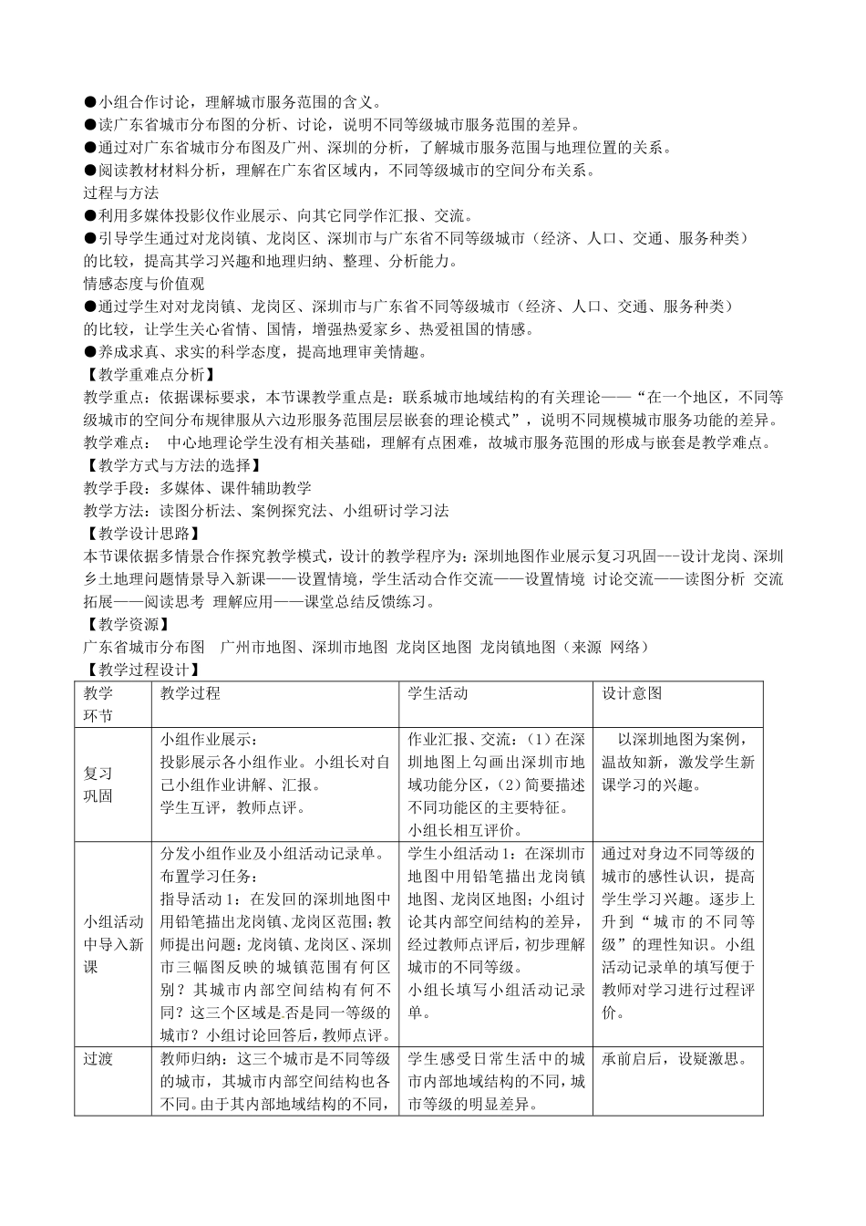 《城市的空间结构》教案（2）_第2页