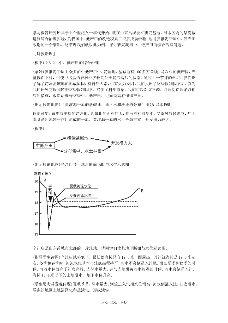 高中地理 6.2《中、低产田的综合治理》教案 旧人教版选修2_第2页