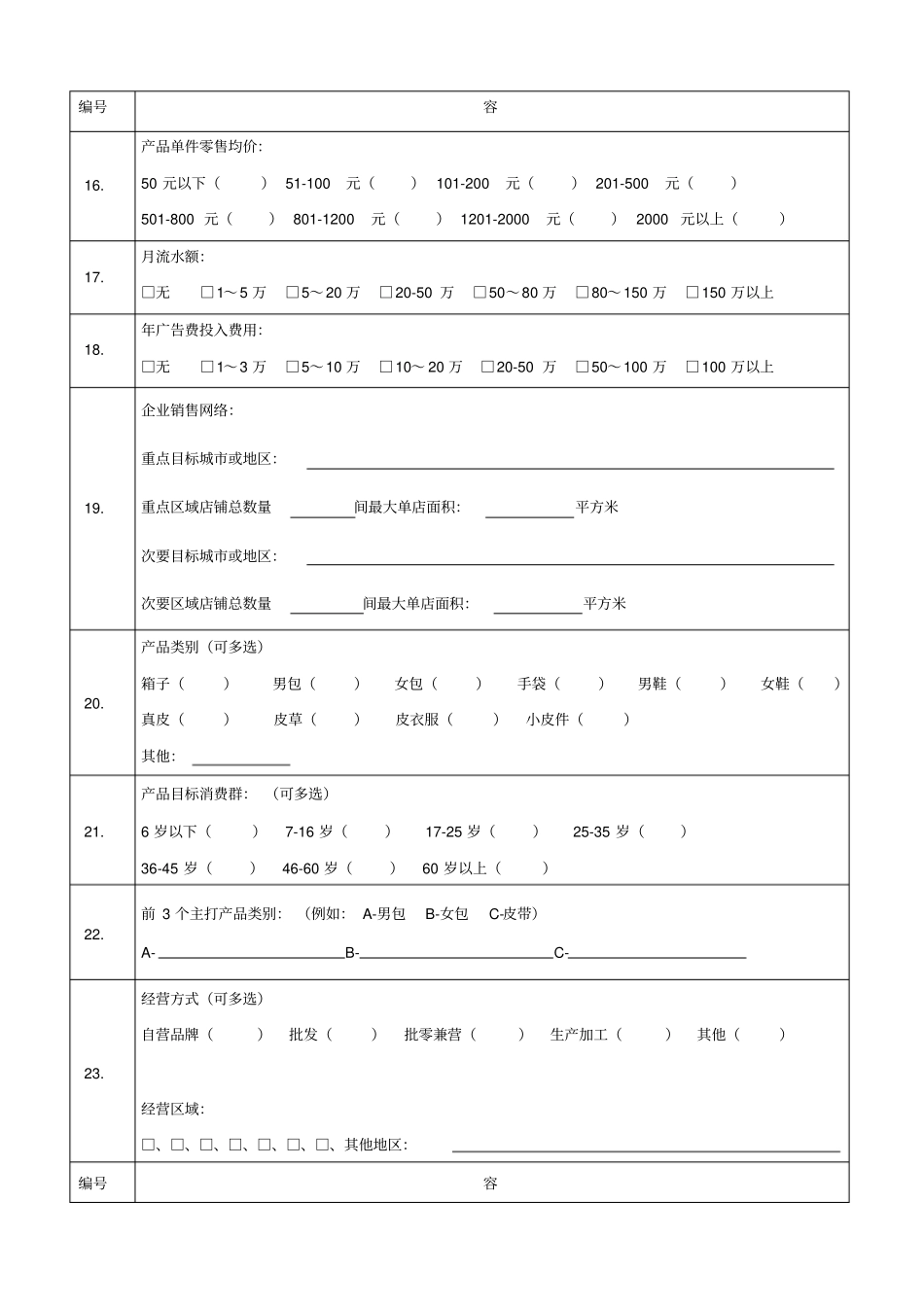专业市场客户信息登记表_第3页