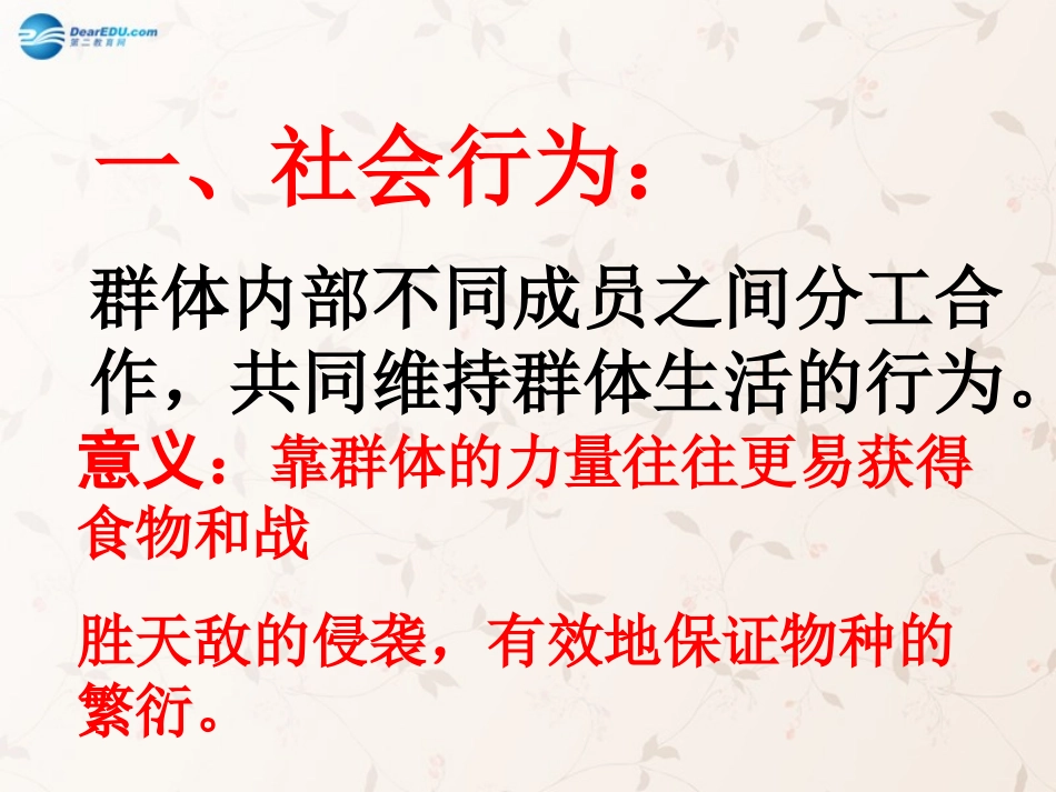 八年级生物上册 5.2.3 社会行为课件4 （新版）新人教版_第2页