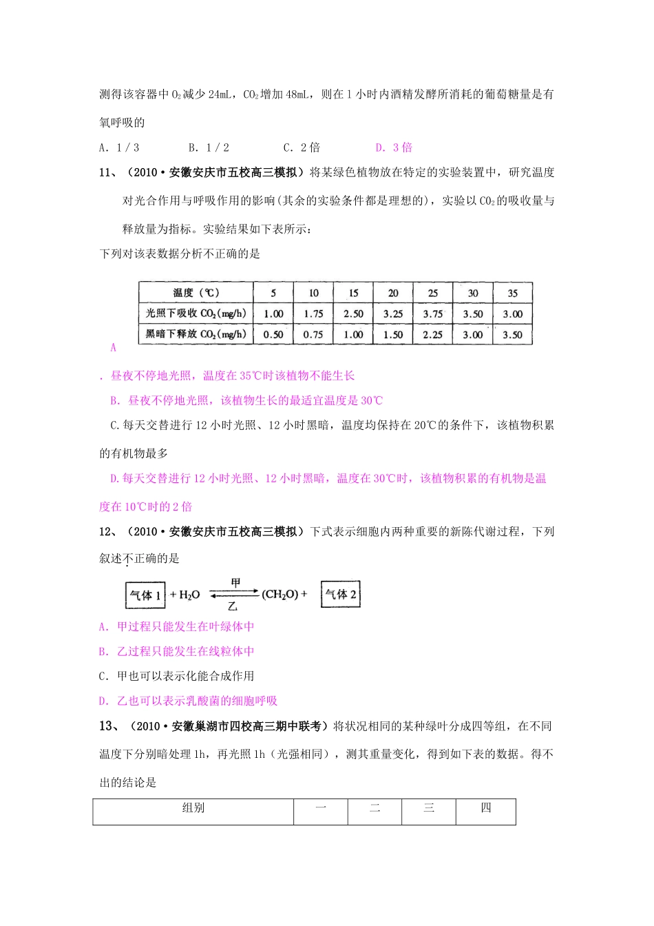 第5章   细胞的能量供应和利用（1）复习类_第3页