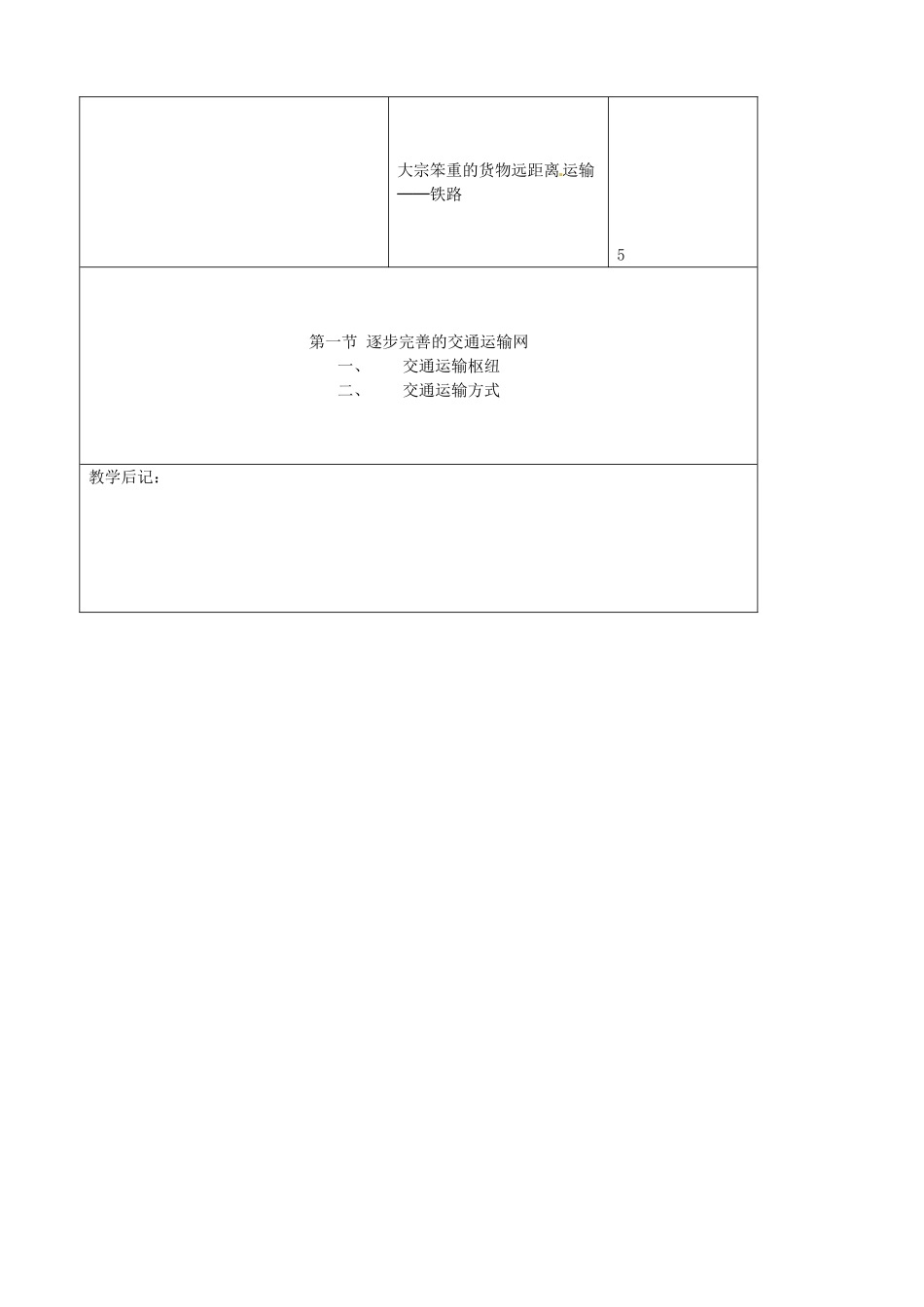 吉林省四平市第十七中学八年级地理上册 4.1.3 逐步完善的交通运输网教案 新人教版_第3页