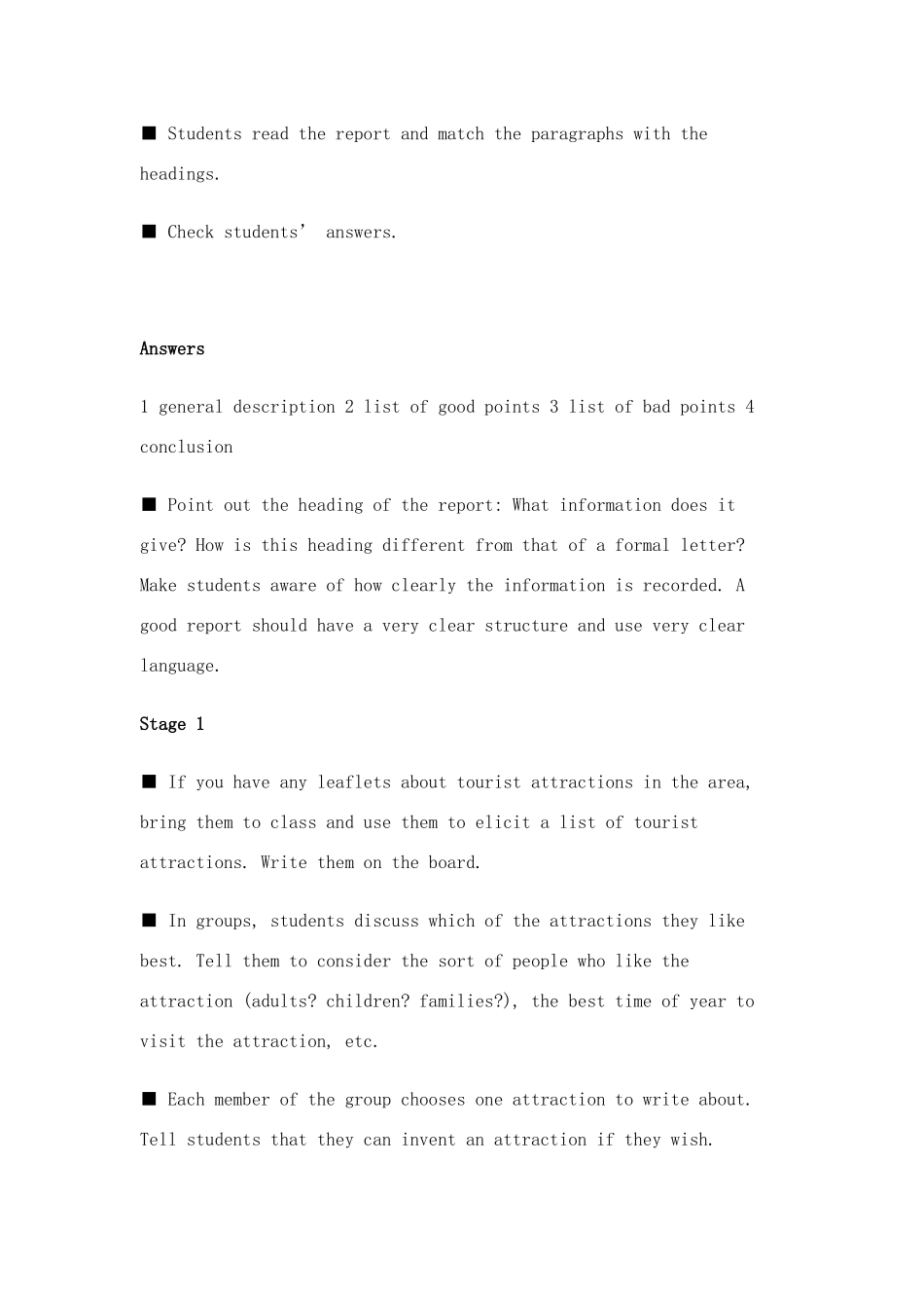 北师大版高一英语教案 Unit 7 The Sea   Communication Workshop-北师大版高一全册英语教案_第3页