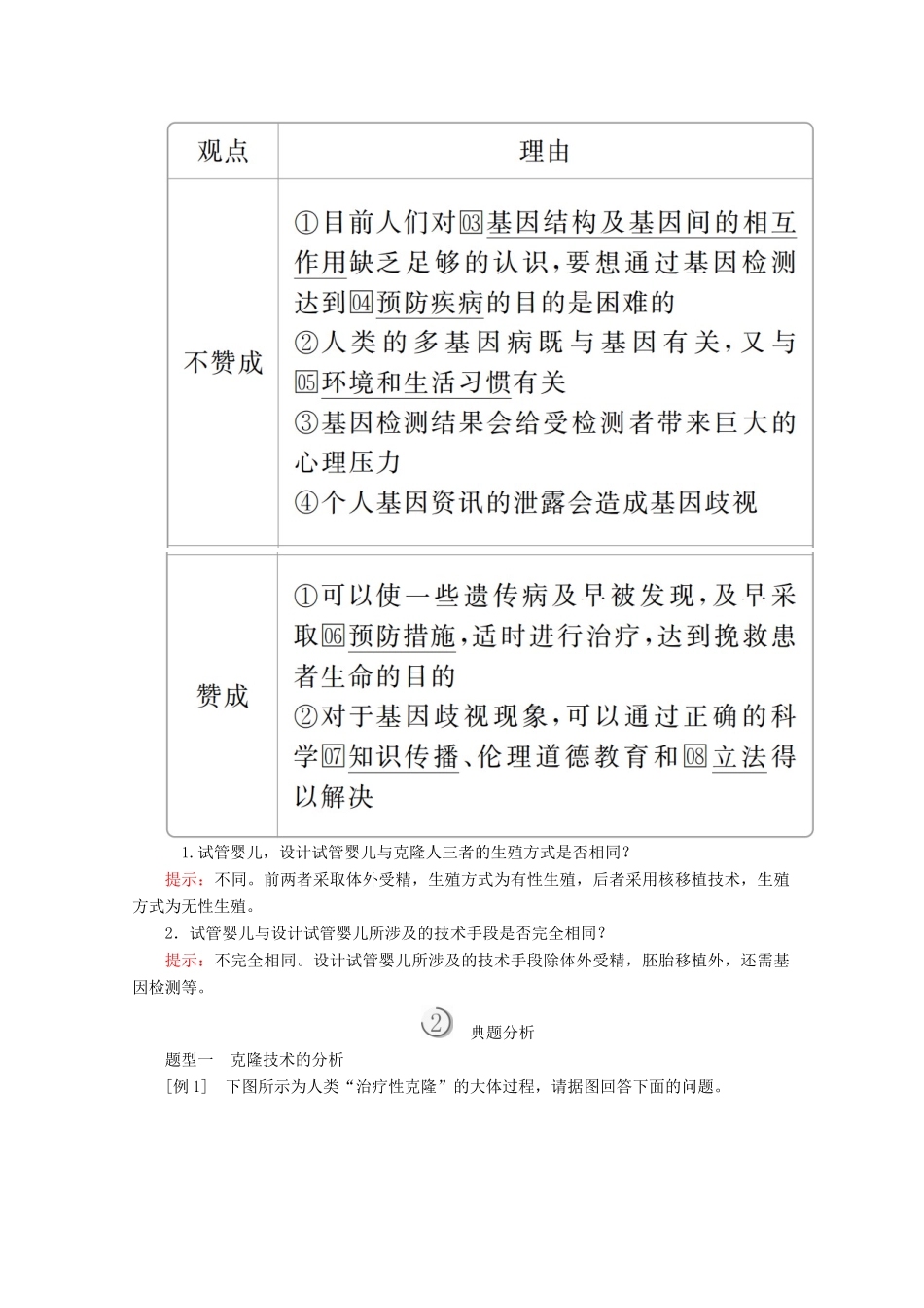 高中生物 专题4 生物技术的安全性和伦理问题 4.24.3 关注生物技术的伦理问题 禁止生物武器教案 新人教版选修3-新人教版高二选修3生物教案_第3页