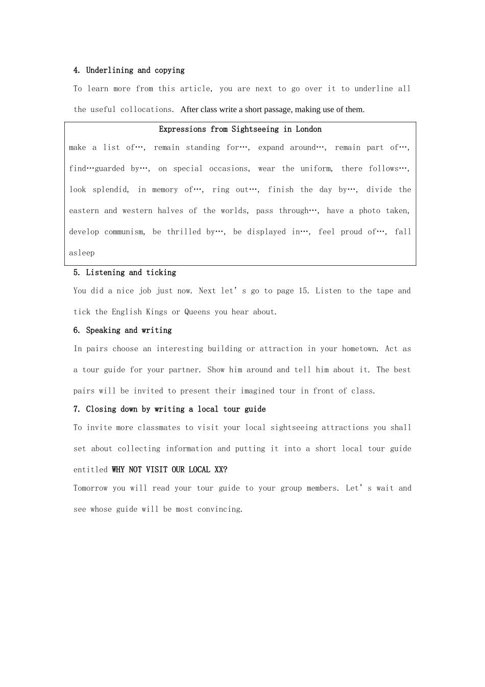 高中英语 Unit2 The United Kingdom--period3教案 新人教版必修5_第3页