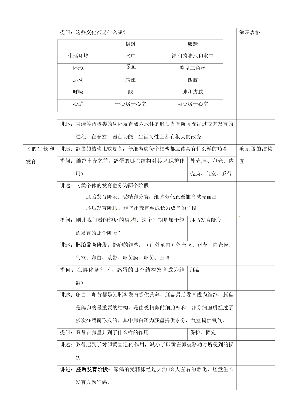 八年级生物上册 生物的遗传物质教案 北京版_第3页