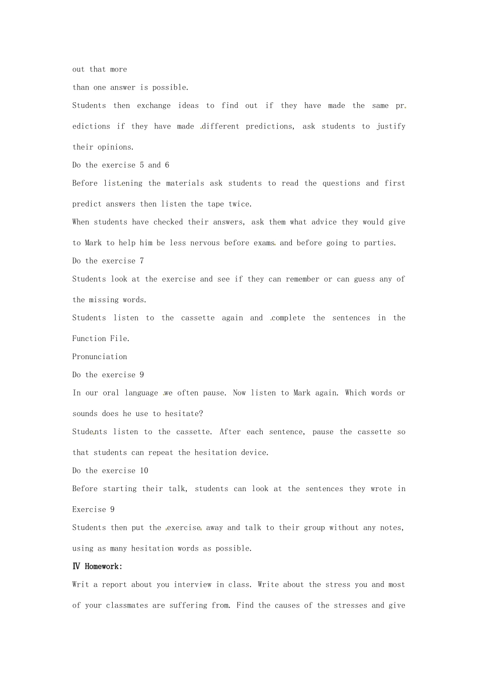 福建省北京师范大学泉州附属中学高一英语《Unit1 Lesson 2 Relaxing》教案 北师大版_第2页