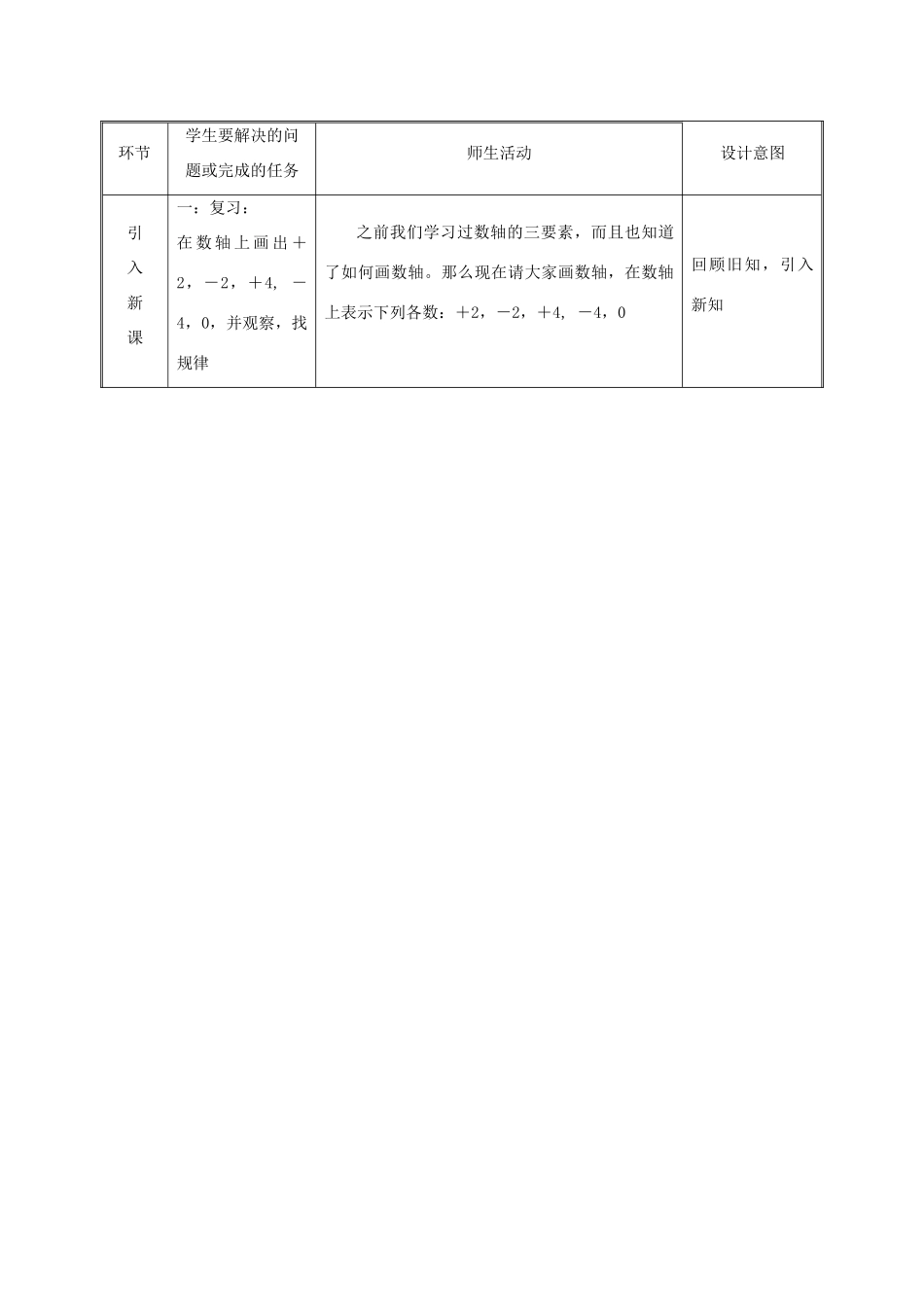 湖南省益阳市资阳区迎丰桥镇七年级数学上册 第一章 有理数 1.2 有理数 1.2.3 相反数教案 （新版）新人教版-（新版）新人教版初中七年级上册数学教案_第2页