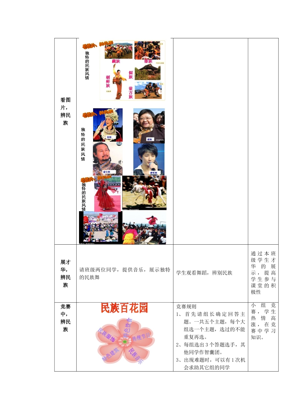 八年级地理上册 第1章第3节多民族的大家庭教案 （新版）商务星球版_第3页