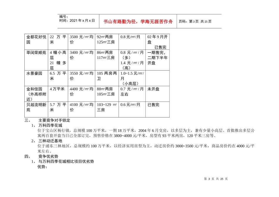 【房地产】上海康桥老街项目企划推广报告_第3页