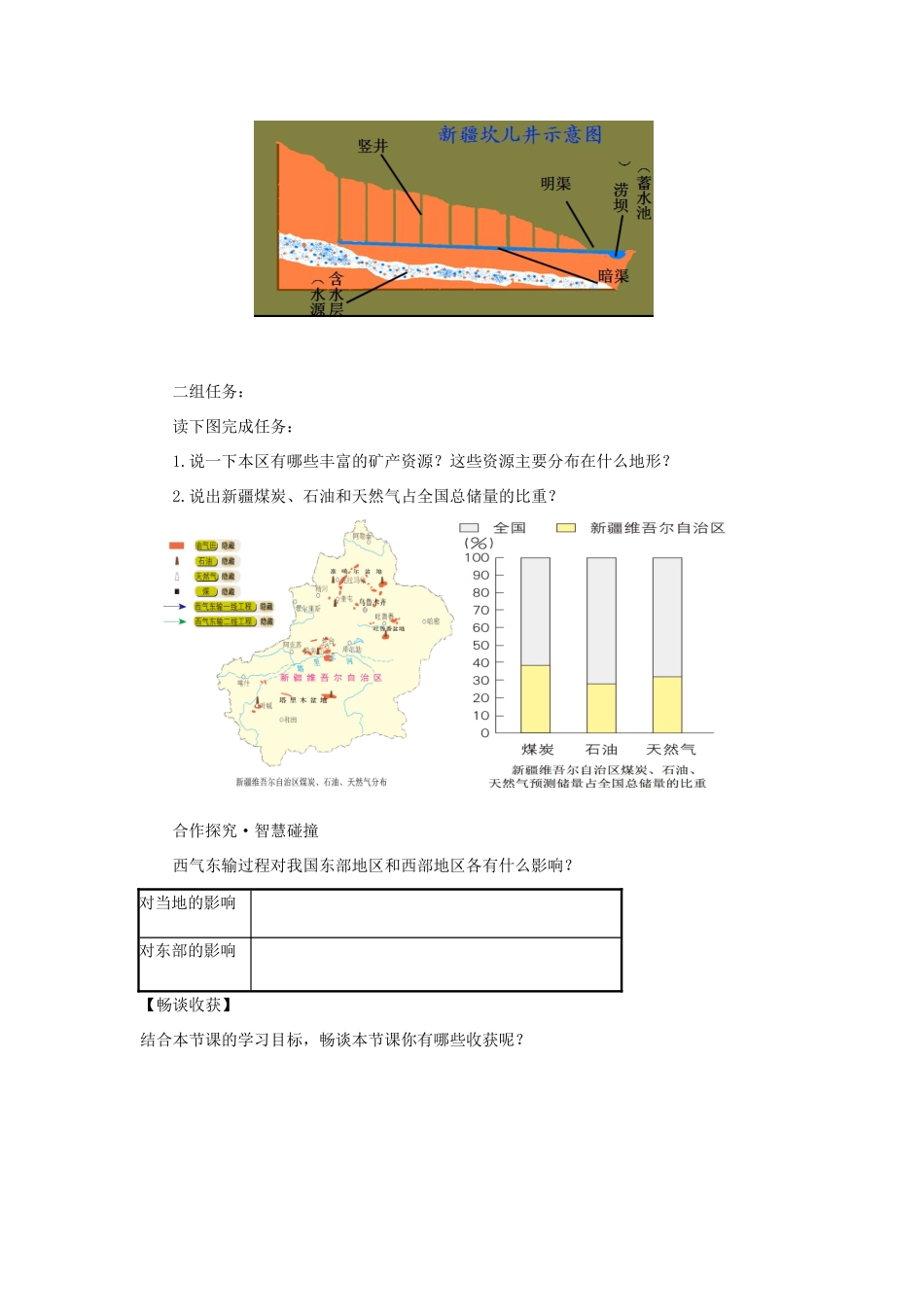 八年级地理下册 8.2新疆维吾尔自治区教案 （新版）商务星球版-（新版）商务星球版初中八年级下册地理教案_第3页