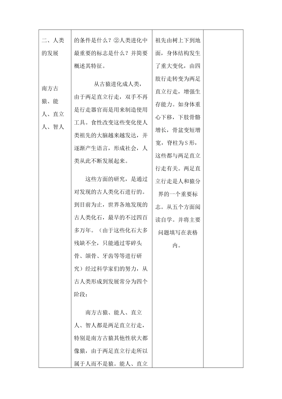 高中生物生物的进化--人类的起源和发展2旧人教必修二_第2页