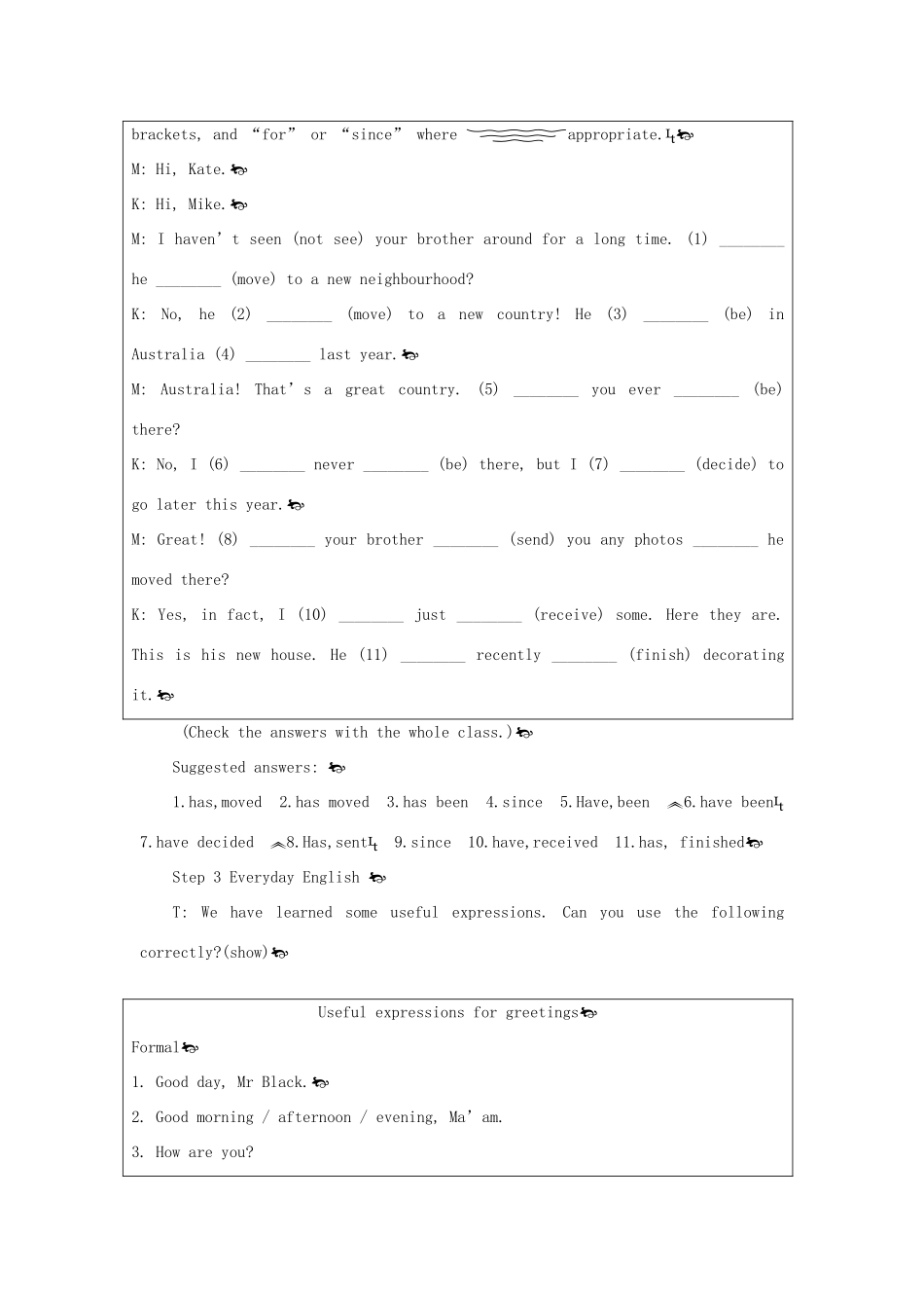 高中英语 Module 4 6th period教案 外研版必修1_第2页