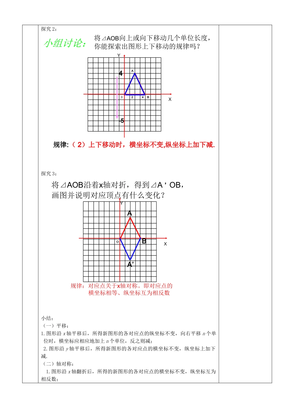 九年级数学上册 23.6 图形与坐标 23.6.2 图形的变换与坐标教案1 （新版）华东师大版-（新版）华东师大版初中九年级上册数学教案_第2页