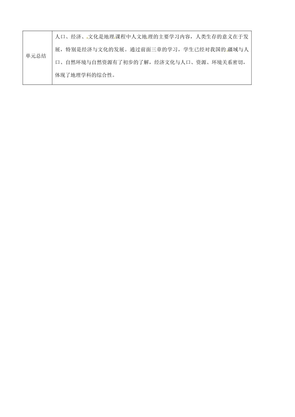 八年级地理上册 第4章 中国的经济与文化教案 （新版）商务星球版-（新版）商务星球版初中八年级上册地理教案_第2页