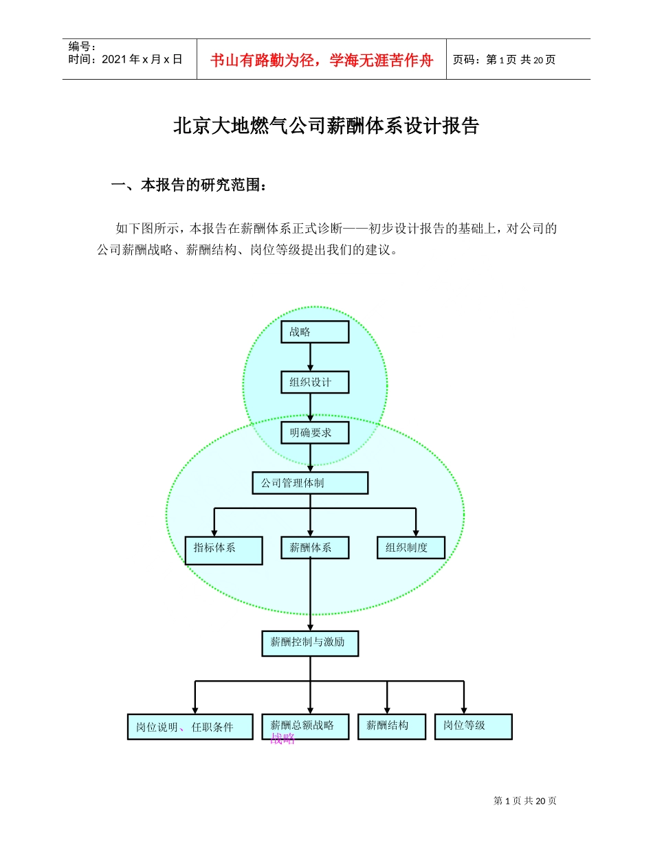 北京某某燃气公司员工薪酬体系设计报告_第2页