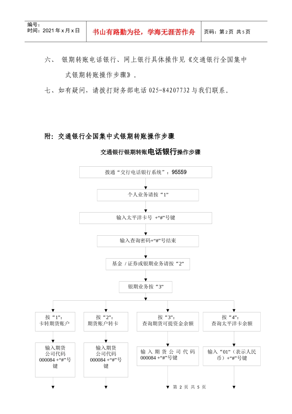 交通银行全国集中式银期转账操作流程_第2页