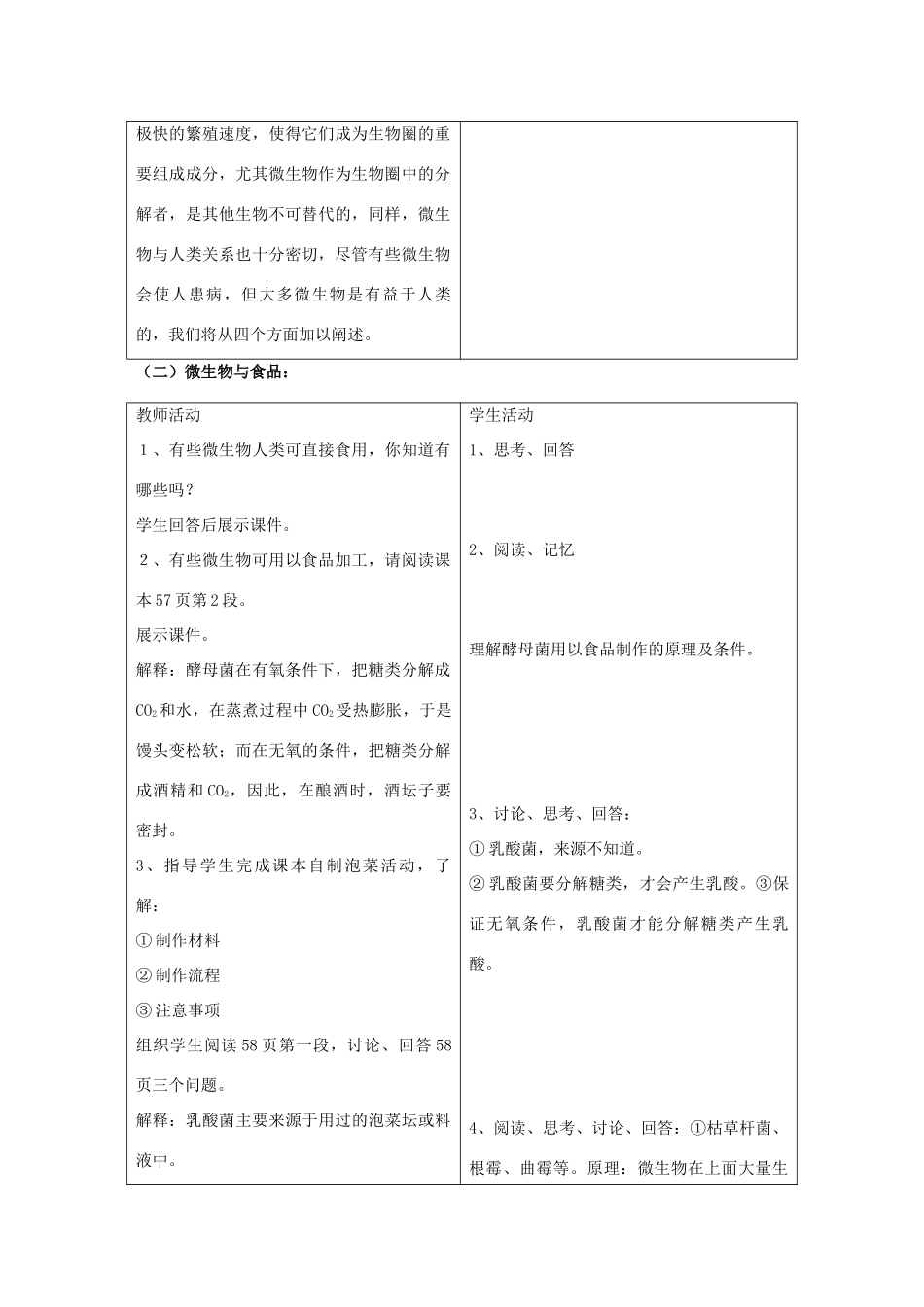 八年级生物上册 5.18.2 微生物与人类的关系教案1 北师大版-北师大版初中八年级上册生物教案_第2页