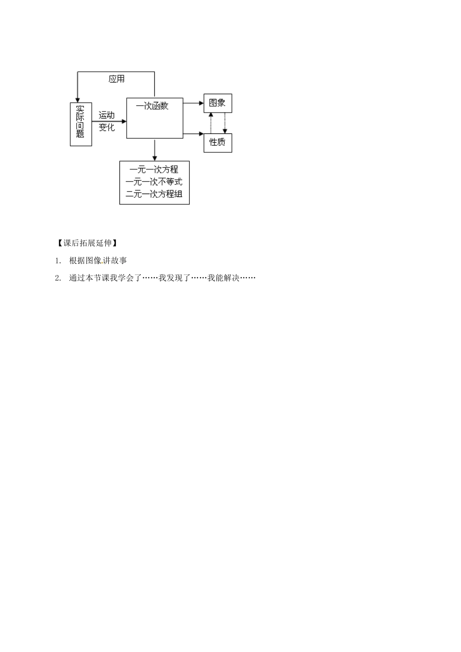 河南省洛阳41中八年级数学下册 一次函数图像的应用 教案 新人教版_第3页