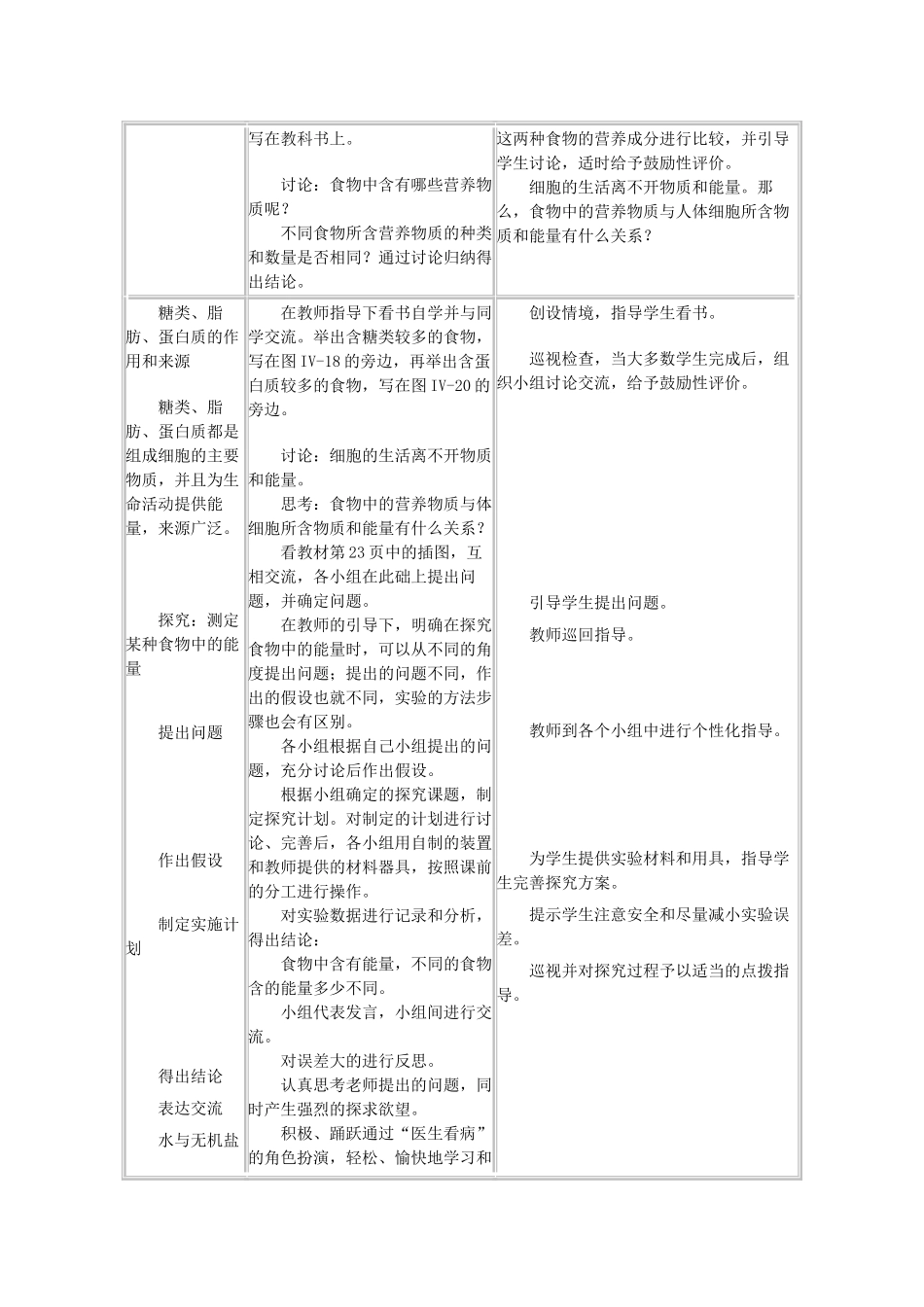 （湖南地区）中考生物复习 第五单元 第一节 人的食物来源于环境 食物中的营养物质教学设计-人教版初中九年级全册生物教案_第2页