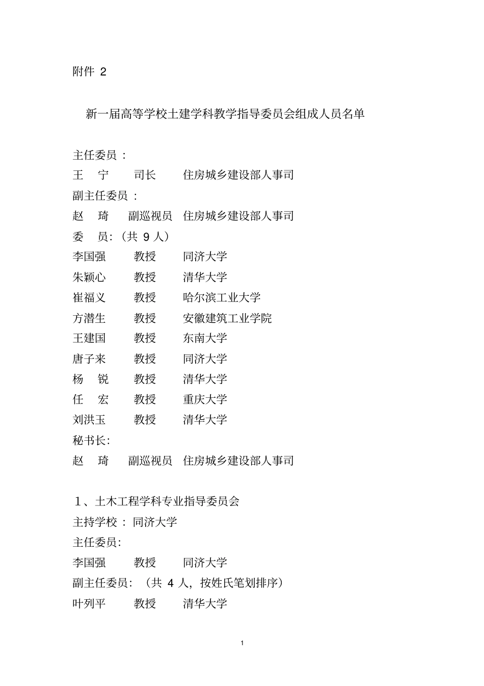 土建学科指导委员会名单_第1页