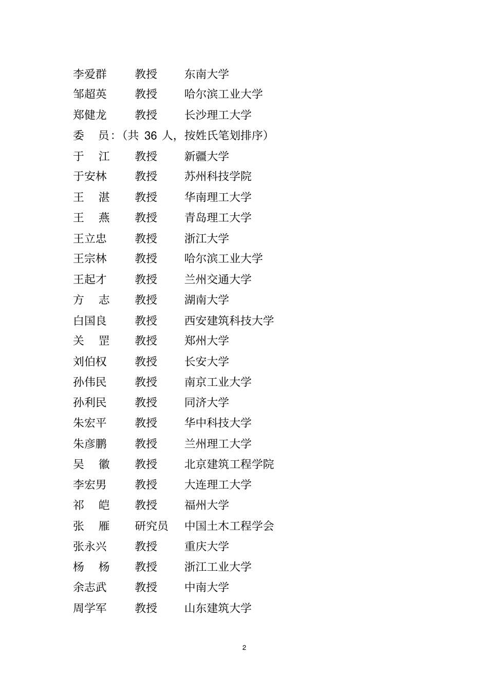 土建学科指导委员会名单_第2页