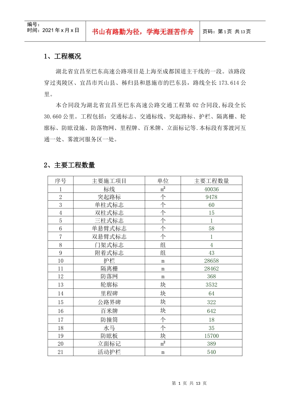 交通工程技术交底_第1页