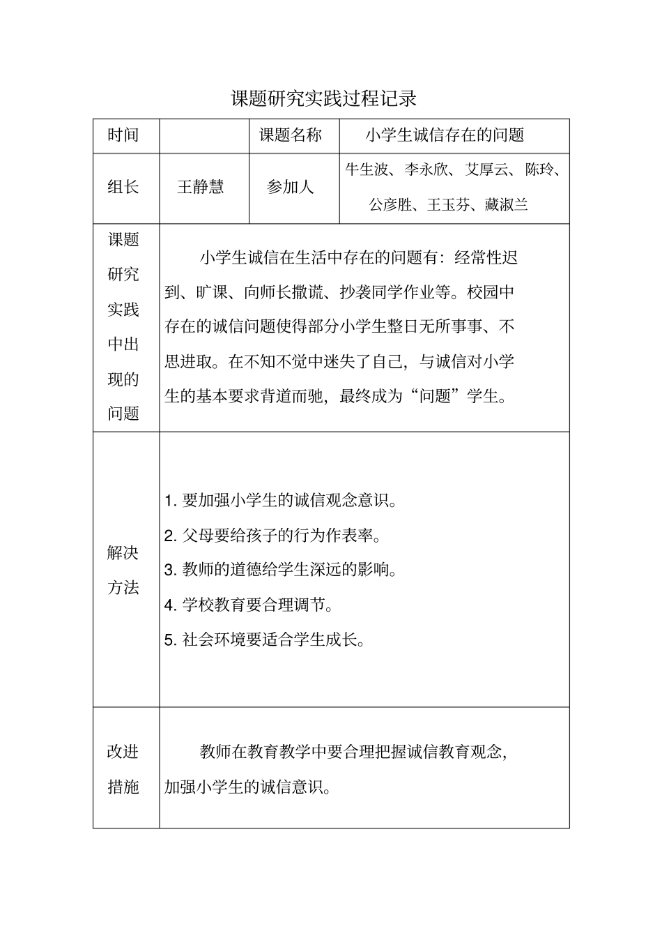 (完整版)课题研究实践过程记录_第2页