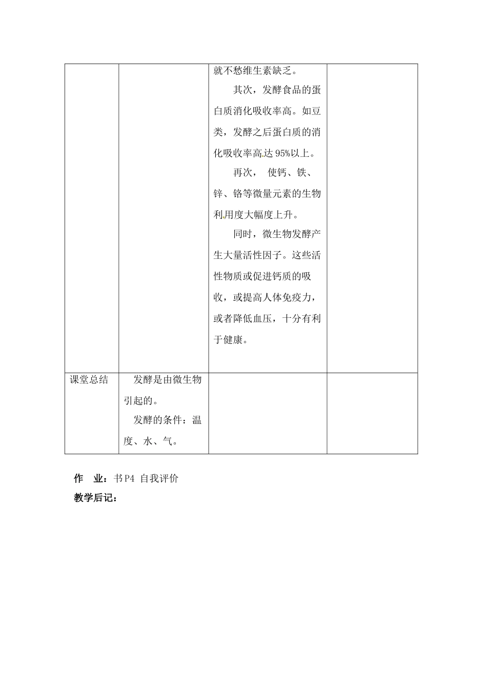 八年级生物下册201 源远流长的发酵技术（教案）苏教版_第3页