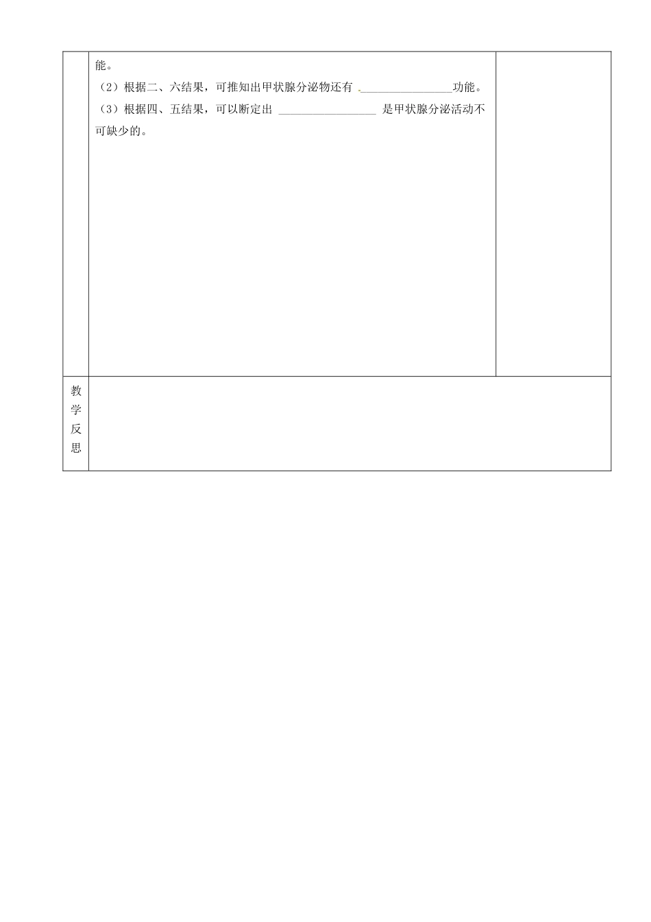 湖南省茶陵县世纪星实验学校八年级生物复习《第15讲激素调节》教案 人教新课标版_第3页