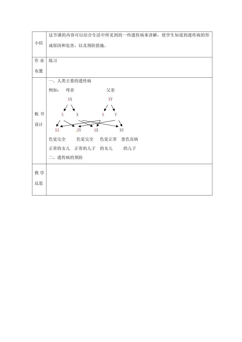 江苏省丹阳市第三中学八年级生物下册《21-1-3 生物的遗传》教案 苏科版_第3页