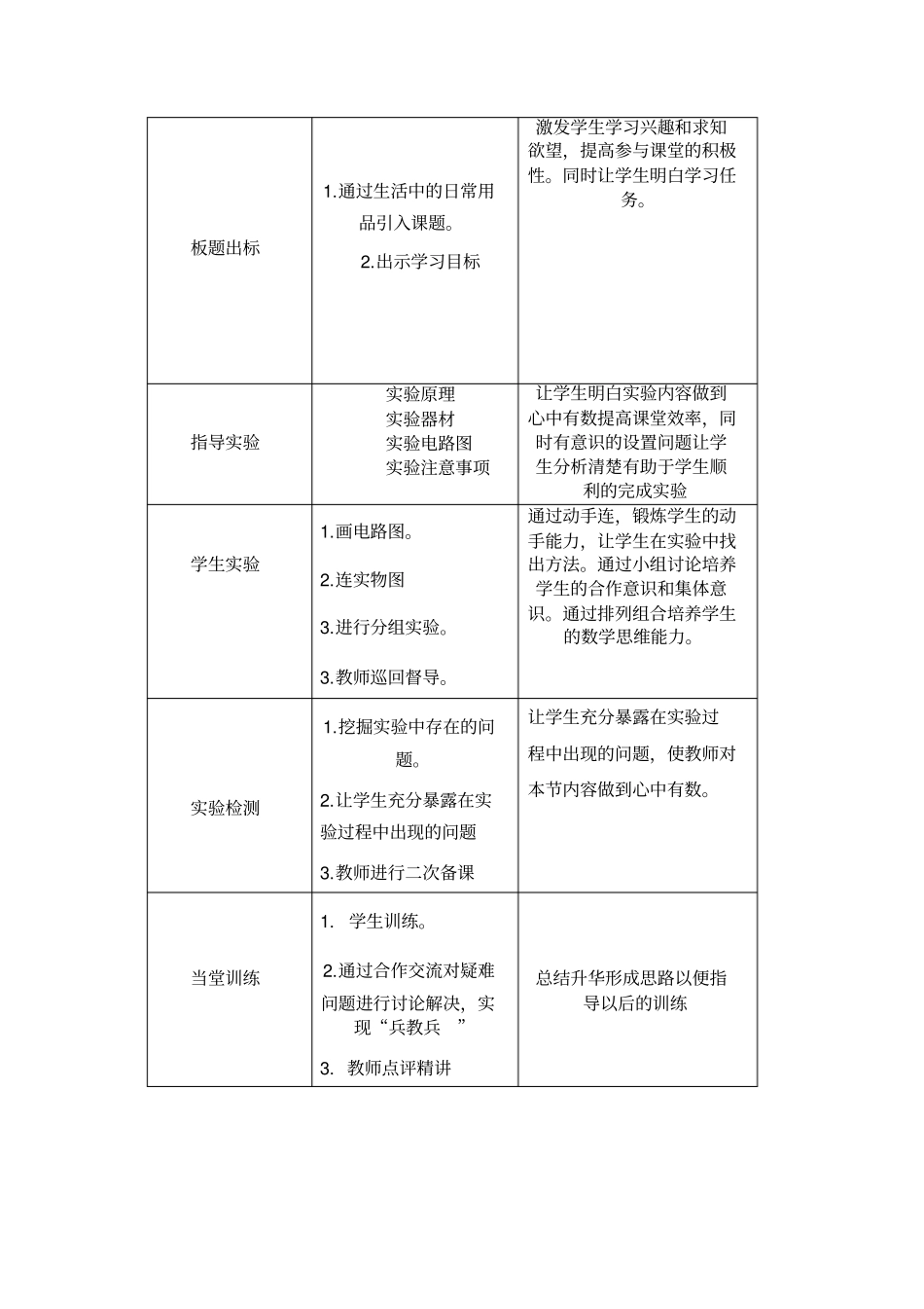 探究滑动变阻器使用实验教学设计正式版_第3页