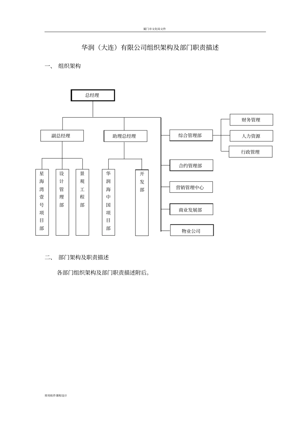 大连公司组织架构及部门职责描述_第3页