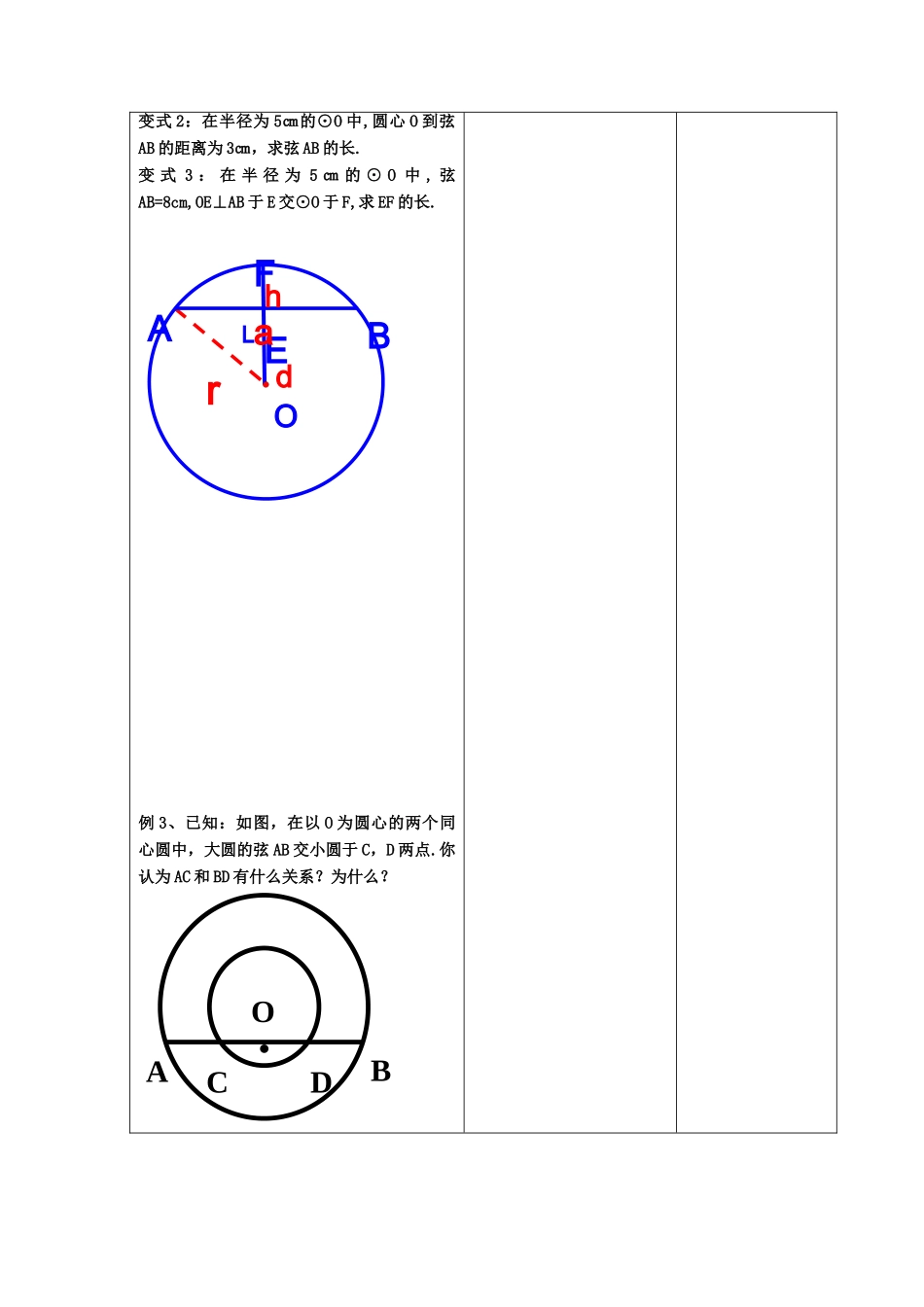 江苏省昆山市锦溪中学九年级数学上册 5.2 圆的对称性（2）教案 苏科版_第2页
