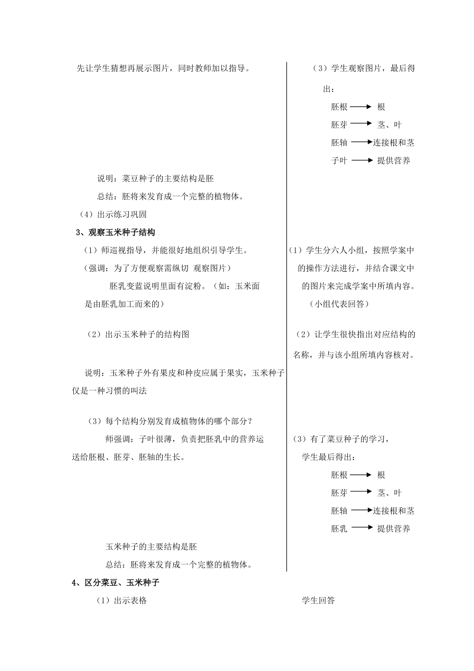 安徽省长丰县下塘实验中学七年级生物上册《3.1.2 种子植物》教案1 （新版）新人教版_第2页