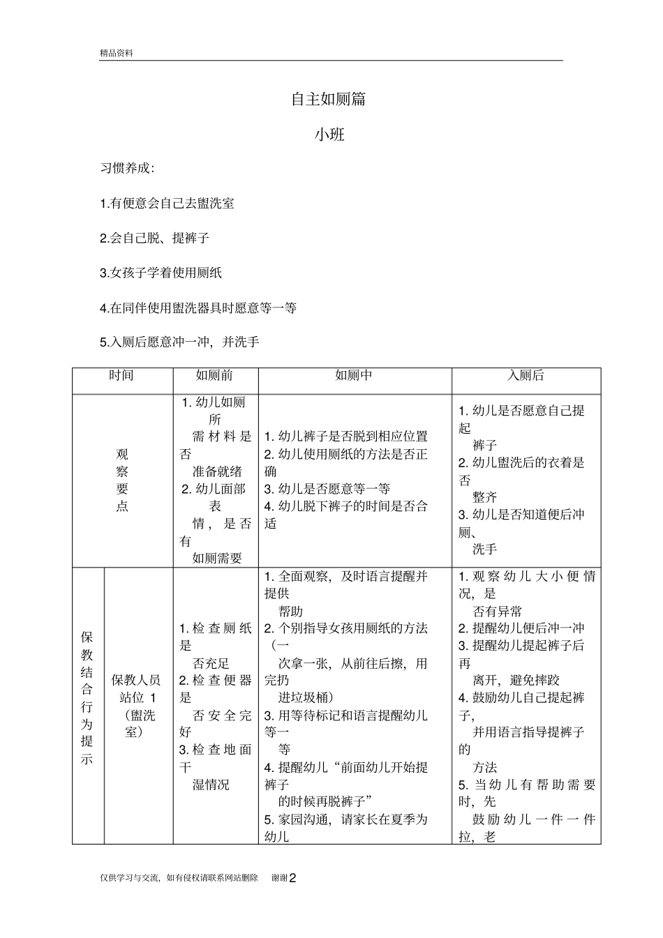 幼儿园生活活动——自主如厕篇资料_第2页