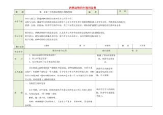 吉林省磐石市三棚中学八年级生物下册《7.1.3 两栖动物的生殖和发育 教案 新人教版