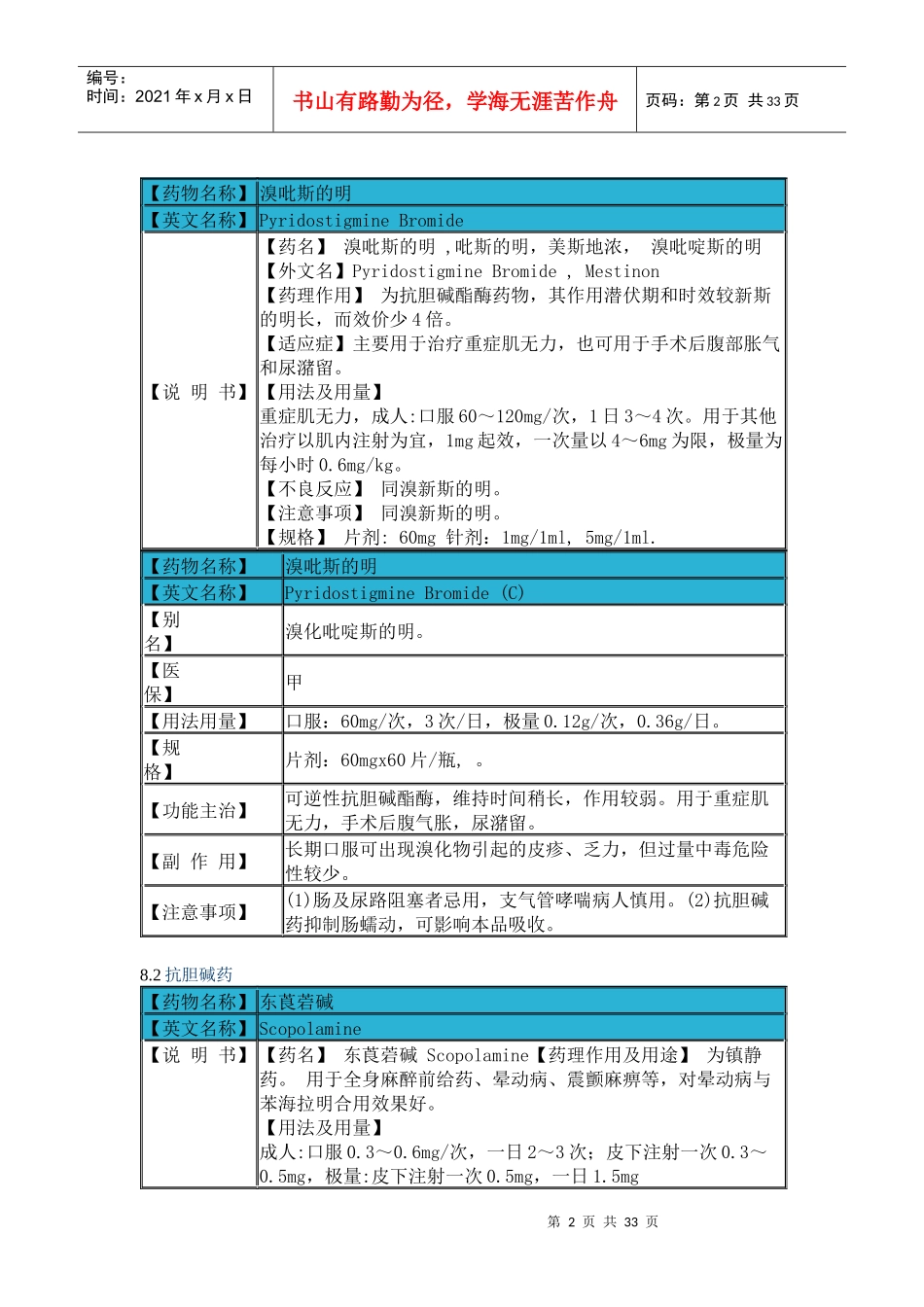8作用于植物神经的药物_第2页