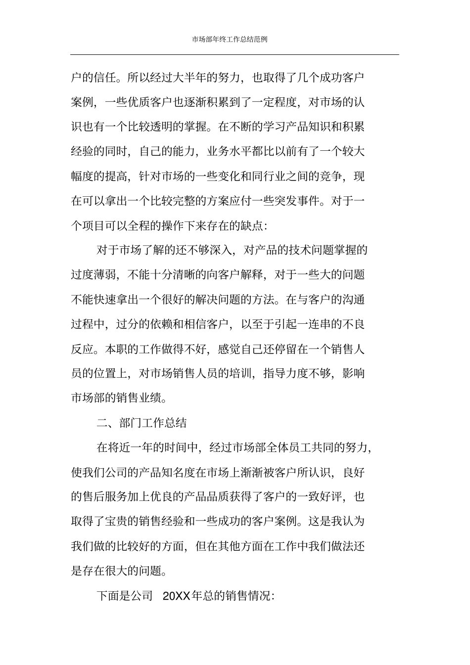 市场部年终工作总结范例_第2页