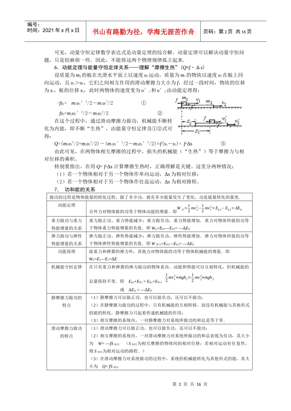《动量与机械能》专题_第2页
