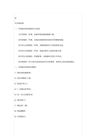 小学语文常用写作素材积累,太实用了