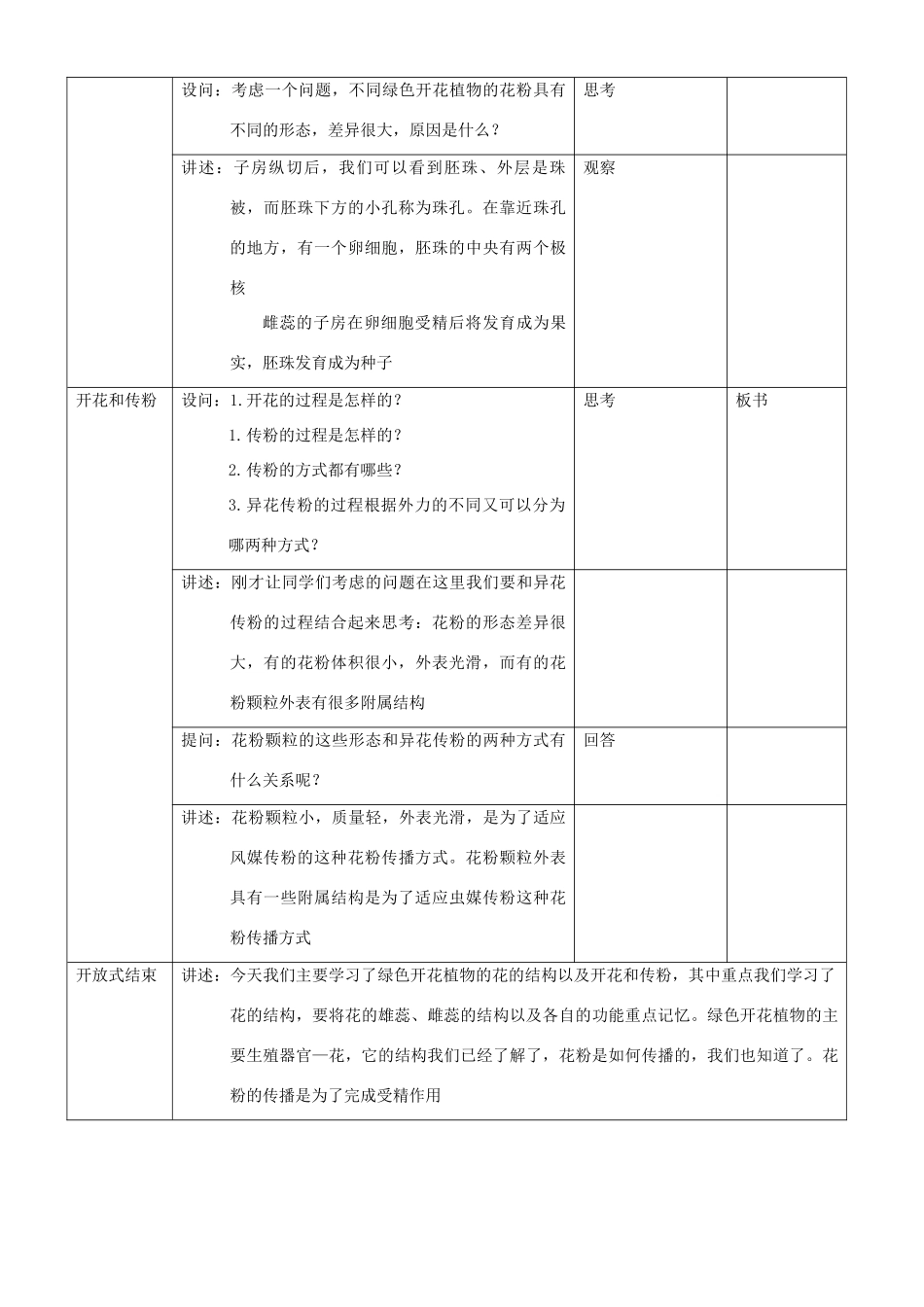 八年级生物上册 第十章 第一节 生物的有性生殖教案 北京课改版_第3页