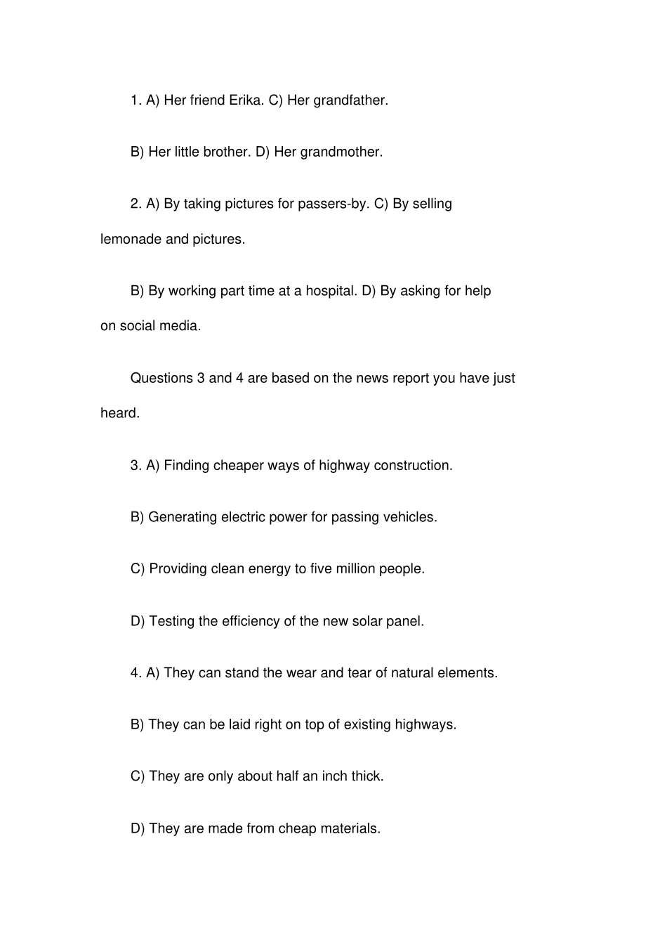 201712月大学英语四级考试真题和答案解析_第2页