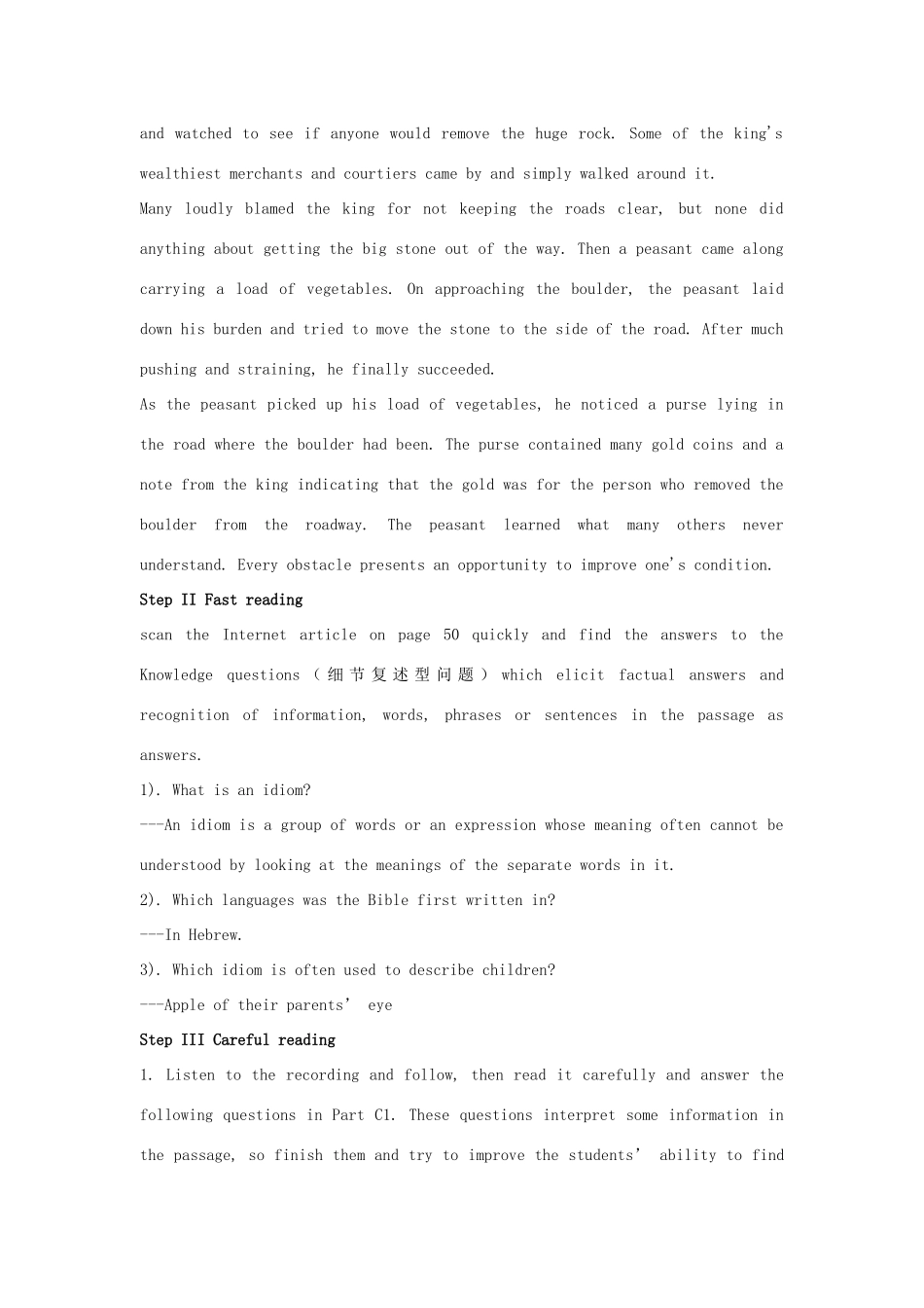 高中英语 Unit4 Behind beliefs-Reading精品教案 牛津译林版选修9_第2页