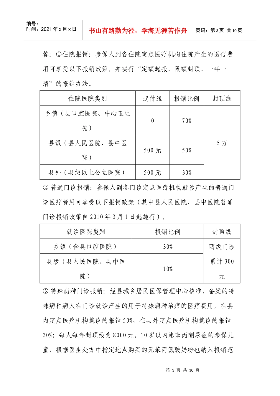XXXX年度城乡居民合作医疗保险政策问答（小）doc-2_第3页