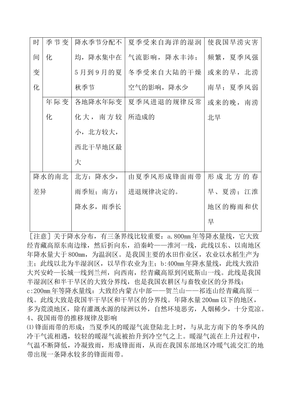 八年级地理中国的气候湘教版_第3页